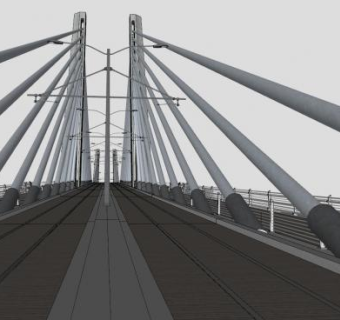 跨海大桥桥梁SU模型下载_sketchup草图大师SKP模型