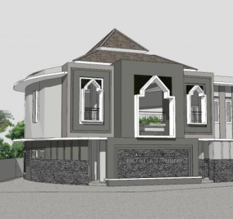 清真寺小型建筑SU模型下载_sketchup草图大师SKP模型