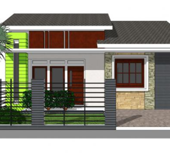 美约风格别墅住宅SU模型下载_sketchup草图大师SKP模型