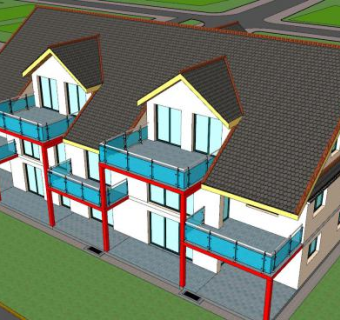 美式常见别墅SU模型下载_sketchup草图大师SKP模型