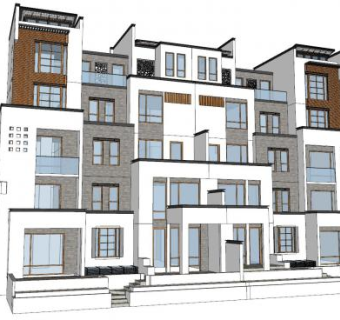 中式风格建筑别墅楼房SU模型下载_sketchup草图大师SKP模型