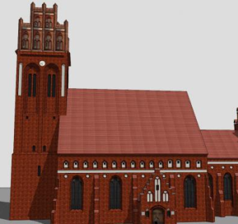 俄罗斯风格教会堂建筑SU模型下载_sketchup草图大师SKP模型