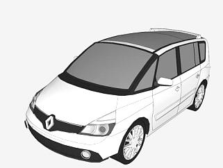 雷诺小汽车模型设计SKP_su模型下载 草图大师模型_SKP模型