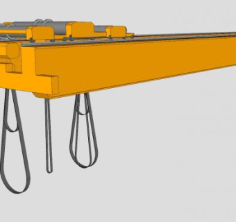 纸卷起重机SU模型下载_sketchup草图大师SKP模型