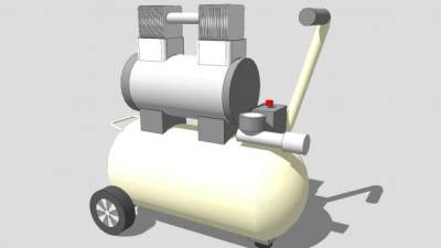 小型便携式空压机SU模型下载_sketchup草图大师SKP模型