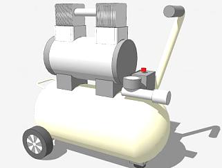 小型便携式空压机SU模型下载_sketchup草图大师SKP模型