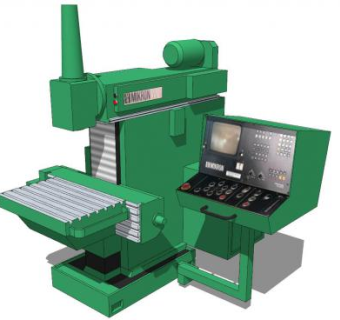 微型打米机机械设备SU模型下载_sketchup草图大师SKP模型