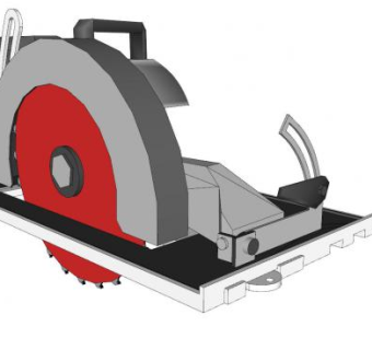 手持切割机设备SU模型下载_sketchup草图大师SKP模型