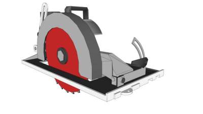 手持切割机设备SU模型下载_sketchup草图大师SKP模型