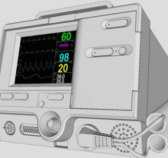 医疗监护设备SU模型下载_sketchup草图大师SKP模型