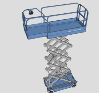 升降平台升降机SU模型下载_sketchup草图大师SKP模型