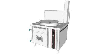 鼓风炉蒸烤设备SU模型下载_sketchup草图大师SKP模型