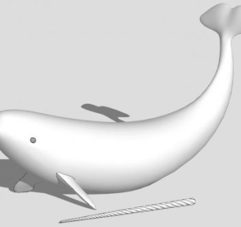 海豚雕塑小品SU模型下载_sketchup草图大师SKP模型