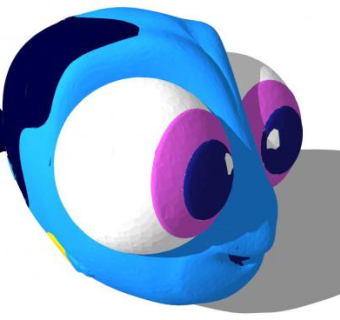 多莉宝贝大眼鱼SU模型下载_sketchup草图大师SKP模型