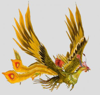 美丽的凤凰SU模型下载_sketchup草图大师SKP模型