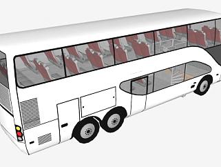 <em>双层</em>客车巴士SU模型下载_sketchup草图大师SKP模型