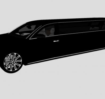 奥迪A8加长版汽车SU模型下载_sketchup草图大师SKP模型