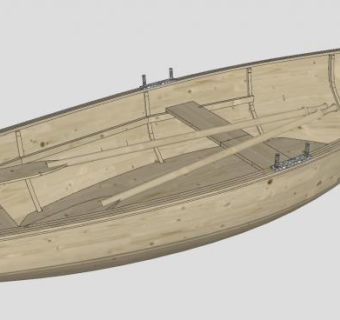 木船小舟SU模型下载_sketchup草图大师SKP模型