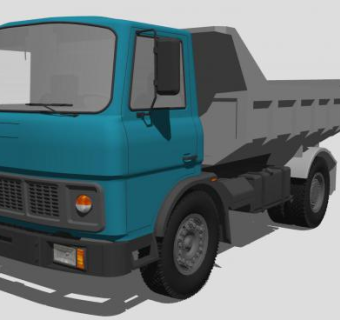 运输大卡车SU模型下载_sketchup草图大师SKP模型