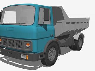运输大卡车SU模型下载_sketchup草图大师SKP模型