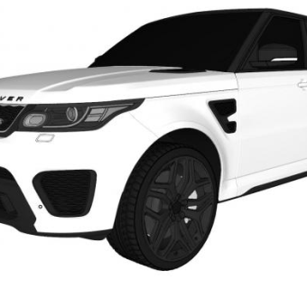 路虎汽车越野车SU模型下载_sketchup草图大师SKP模型