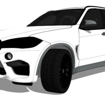 宝马X5汽车SU模型下载_sketchup草图大师SKP模型