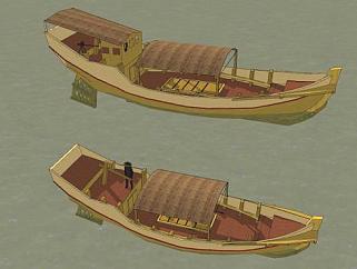越南民兵船渔船SU模型下载_sketchup草图大师SKP模型