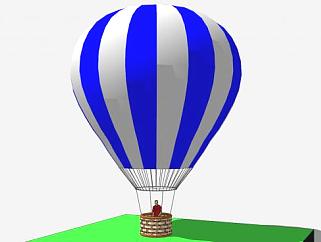 热气球氢气<em>球</em>SU模型下载_sketchup草图大师SKP模型