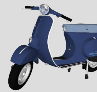 小型电动摩托车SU模型下载_sketchup草图大师SKP模型