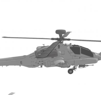 多用型直升机SU模型下载_sketchup草图大师SKP模型