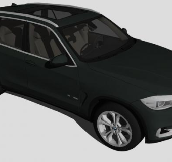 墨绿色宝马X5汽车SU模型下载_sketchup草图大师SKP模型