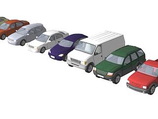 各种小汽车SU模型下载_sketchup草图大师SKP模型