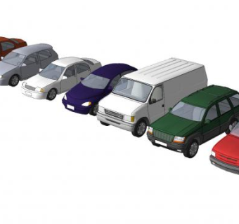 各种小汽车SU模型下载_sketchup草图大师SKP模型