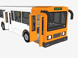 <em>公交</em>巴士公共汽车SU模型下载_sketchup草图大师SKP模型