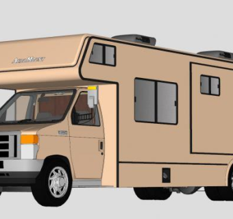 多功能房车SU模型下载_sketchup草图大师SKP模型