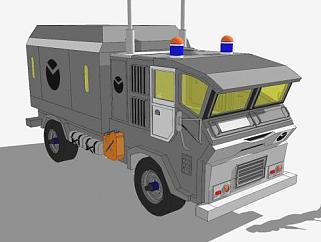未来<em>卡车</em>机器人SU模型下载_sketchup草图大师SKP模型