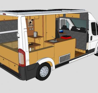 完美房车内部SU模型下载_sketchup草图大师SKP模型