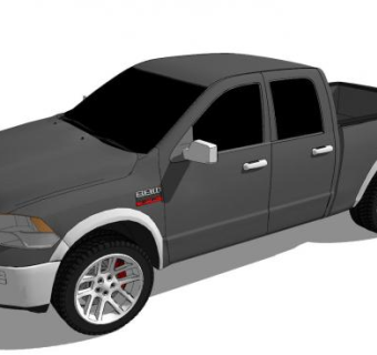 皮卡车汽车SU模型下载_sketchup草图大师SKP模型