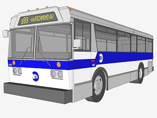 公交<em>巴士</em>汽车SU模型下载_sketchup草图大师SKP模型