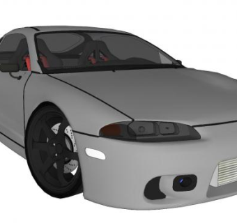 三菱日蚀suv汽车SU模型下载_sketchup草图大师SKP模型