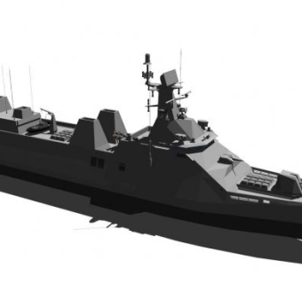 驱逐舰船舰SU模型下载_sketchup草图大师SKP模型