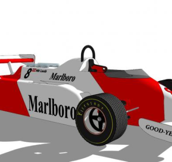赛车比赛F1方程式SU模型下载_sketchup草图大师SKP模型