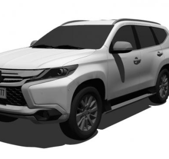 三菱蒙特罗SUV汽车SU模型下载_sketchup草图大师SKP模型