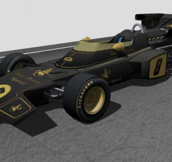 F1方程式赛车车辆SU模型下载_sketchup草图大师SKP模型