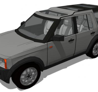 路虎发现神行SUV汽车SU模型下载_sketchup草图大师SKP模型