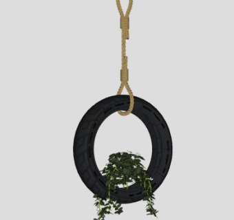 轮胎装饰吊饰墙饰SU模型下载_sketchup草图大师SKP模型