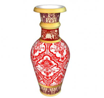 花瓶装饰品陈设SU模型下载_sketchup草图大师SKP模型