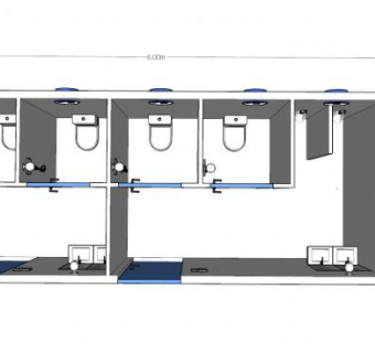 厕所室内空间SU模型下载_sketchup草图大师SKP模型