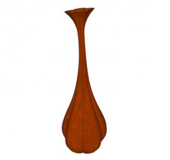 现代花瓶摆件SU模型下载_sketchup草图大师SKP模型