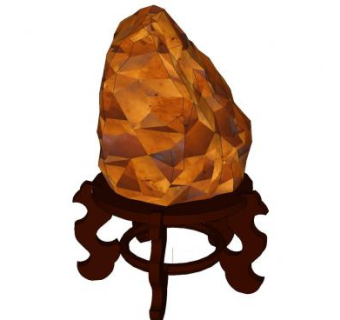 盐灯和中式凳子SU模型下载_sketchup草图大师SKP模型